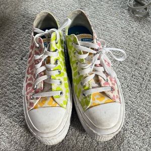 Platform multicolor cheetah all star converse